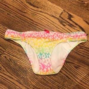 Rainbow cheetah print bikini bottom
